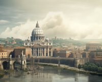 Der Zentralplatz des Vatikans